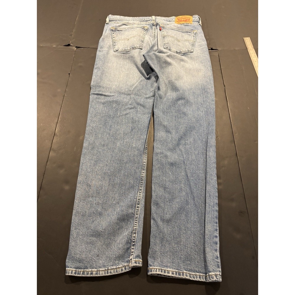 Levi's 514 Straight Fit Jeans Men's 34x32 Light Wash Denim - Picture 6 of 9